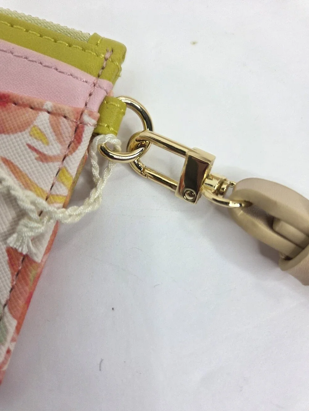 Spartina 449 Slim Card Zip Coin Purse Castillo Tropical Wristlet NWT